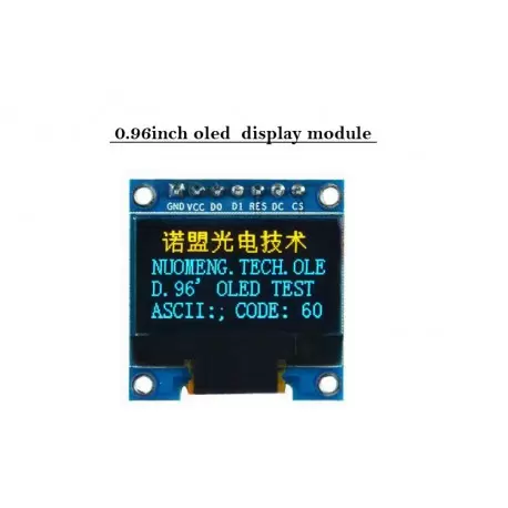 oled 0.96 inch OLED display module 128x64 ssd1306 IIC SPI /Yellow&Blue -کویرالکترونیک oled 0.96 inch OLED display module 128x64 ssd1306 IIC SPI /Yellow&Blue -کویرالکترونیک
