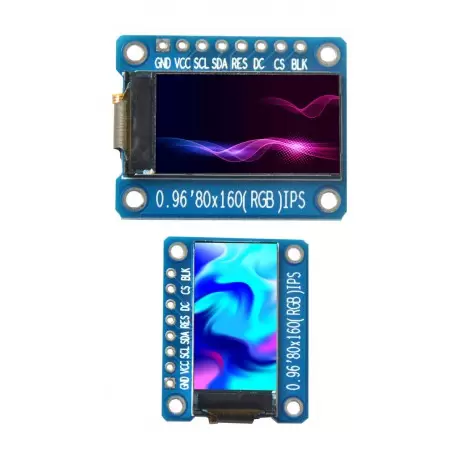 ماژول 0.96 اینچ 0.96inch LCD display Module, IPS, 160x80, SPI interface, ST7735 - کویرالکترونیک ماژول 0.96 اینچ 0.96inch LCD display Module, IPS, 160x80, SPI interface, ST7735 - کویرالکترونیک