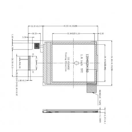 السیدی 1.8 اینچ TFT LCD 1.8 inch - 128x160 SPI -  ST7735- کویر الکترونیک السیدی 1.8 اینچ TFT LCD 1.8 inch - 128x160 SPI -  ST7735- کویر الکترونیک