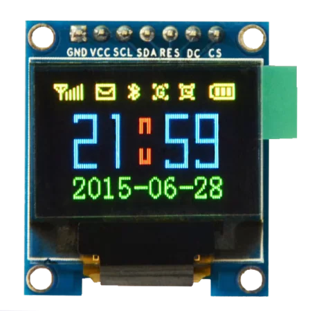 OLED HD 0.95 inch OLED Display Color Module 96x64 SPI / SSD1331 / 65536 colors -کویر الکترونیک OLED HD 0.95 inch OLED Display Color Module 96x64 SPI / SSD1331 / 65536 colors -کویر الکترونیک
