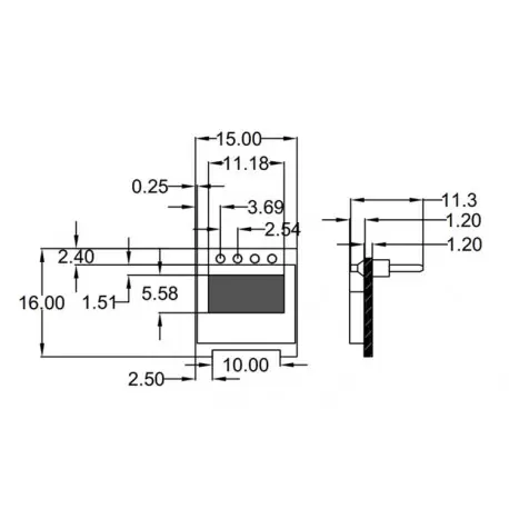 OLED 0.49 inch OLED Module White 64x32 IIC / SSD1306 -کویر الکترونیک OLED 0.49 inch OLED Module White 64x32 IIC / SSD1306 -کویر الکترونیک