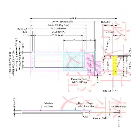 OLED 0.91 inch Blue 128x32 IIC / SSD1306 -کویر الکترونیک OLED 0.91 inch Blue 128x32 IIC / SSD1306 -کویر الکترونیک