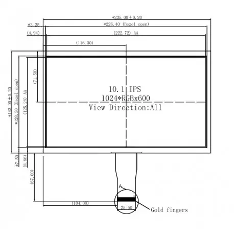 السیدی 10.1 اینچ 1024*600 -کویرالکترونیک السیدی 10.1 اینچ 1024*600 -کویرالکترونیک