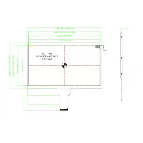 السیدی 10.1اینچ GN010JGI55-01013L-A-10.1-IPS-1024x600-RGB 50-16:9-B550   (بدون تاچ) tft lcd - گرید +A السیدی 10.1اینچ GN010JGI55-01013L-A-10.1-IPS-1024x600-RGB 50-16:9-B550   (بدون تاچ) tft lcd - گرید +A