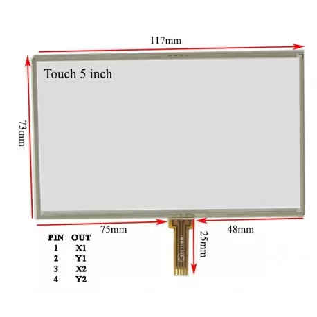 وسط فلت 5inch Touch 5 inch تاچ اسکرین 5 اینچ - کویرالکترونیک وسط فلت 5inch Touch 5 inch تاچ اسکرین 5 اینچ - کویرالکترونیک