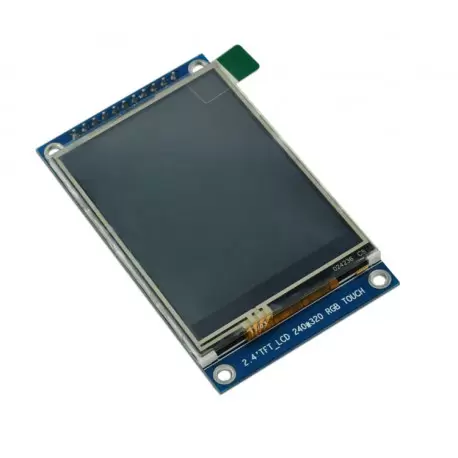 ماژول 2.4 اینچ با تاچ 2.4inch LCD display Module, 240x320 SPI- ILI9341 - کویرالکترونیک ماژول 2.4 اینچ با تاچ 2.4inch LCD display Module, 240x320 SPI- ILI9341 - کویرالکترونیک