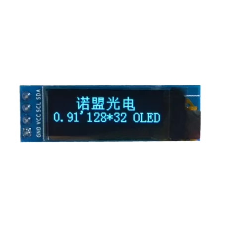 OLED 0.91 inch OLED Module Blue 128x32 IIC / SSD1306 -کویر الکترونیک OLED 0.91 inch OLED Module Blue 128x32 IIC / SSD1306 -کویر الکترونیک