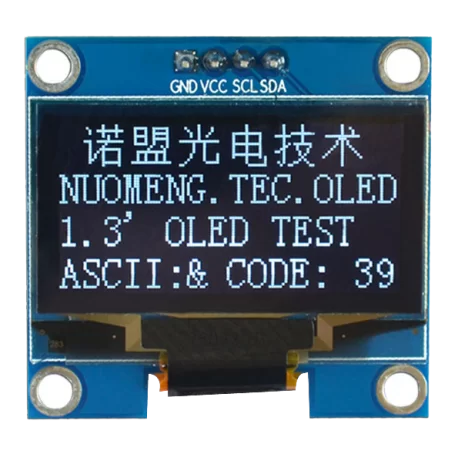 OLED 1.3 inch OLED Module White 128x64 IIC / SH1106 -کویر الکترونیک OLED 1.3 inch OLED Module White 128x64 IIC / SH1106 -کویر الکترونیک