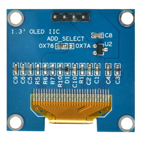 OLED 1.3 inch OLED Module White 128x64 IIC / SH1106 -کویر الکترونیک OLED 1.3 inch OLED Module White 128x64 IIC / SH1106 -کویر الکترونیک