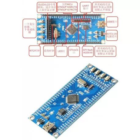 برد STM32F105RCT6 board- کویر الکترونیک برد STM32F105RCT6 board- کویر الکترونیک