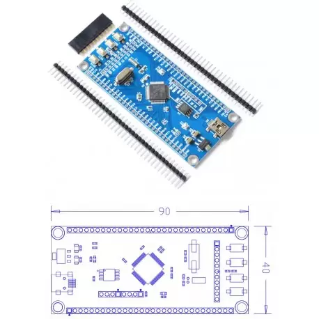 برد STM32F105RCT6 board- کویر الکترونیک برد STM32F105RCT6 board- کویر الکترونیک