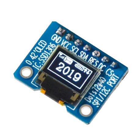 OLED 0.42 inch OLED Module White 70x40 IIC SPI / SSD1306 - کویر الکترونیک OLED 0.42 inch OLED Module White 70x40 IIC SPI / SSD1306 - کویر الکترونیک
