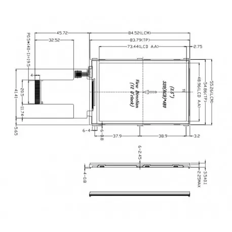 السیدی 3.5 اینچ بدون تاچ TFT LCD 3.5 inch Without Touch-HD-320x480-Parallel/SPI- ILI9488 - کویرالکترونیک السیدی 3.5 اینچ بدون تاچ TFT LCD 3.5 inch Without Touch-HD-320x480-Parallel/SPI- ILI9488 - کویرالکترونیک