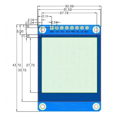 ماژول 1.54 اینچ 1.54inch LCD display Module, 240x240 SPI - ST7789 - کویرالکترونیک ماژول 1.54 اینچ 1.54inch LCD display Module, 240x240 SPI - ST7789 - کویرالکترونیک