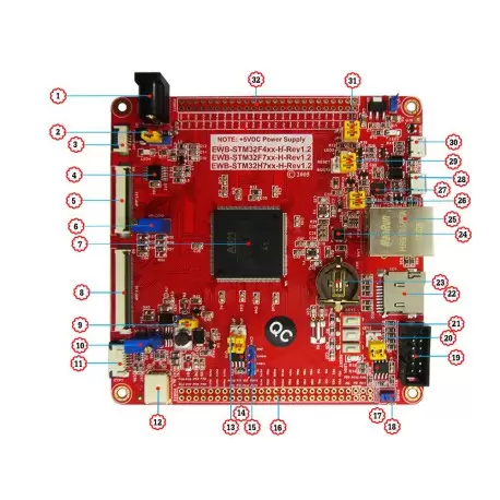 برد کاربردی stm32h743iit6 ساپورت السیدی 3.6 تا 9.0 اینچ- کویرالکترونیک برد کاربردی stm32h743iit6 ساپورت السیدی 3.6 تا 9.0 اینچ- کویرالکترونیک