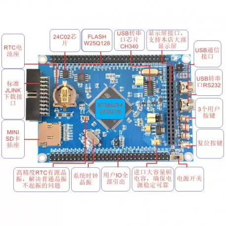 برد STM32F407ZGT6 board کویرالکترونیک برد STM32F407ZGT6 board کویرالکترونیک