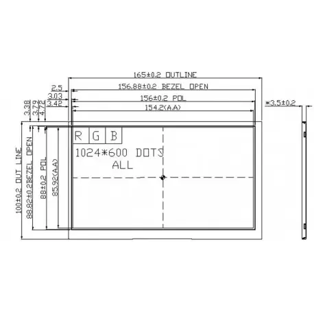 السیدی 7.0 اینچ lcd 7.0 inch IPS -RGB LVDS 1024*600 - گرید +A السیدی 7.0 اینچ lcd 7.0 inch IPS -RGB LVDS 1024*600 - گرید +A