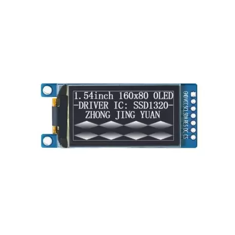OLED 1.54 inch OLED Module 160x80 spi -iic /ssd1320-کویر الکترونیک. OLED 1.54 inch OLED Module 160x80 spi -iic /ssd1320-کویر الکترونیک.