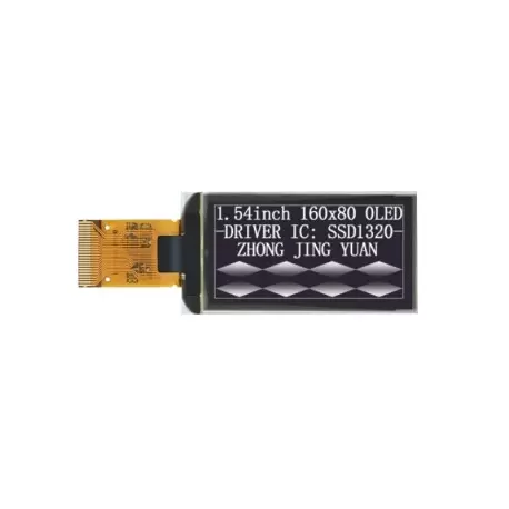 OLED 1.54 inch 160x80 spi -iic /ssd1320-کویر الکترونیک. OLED 1.54 inch 160x80 spi -iic /ssd1320-کویر الکترونیک.