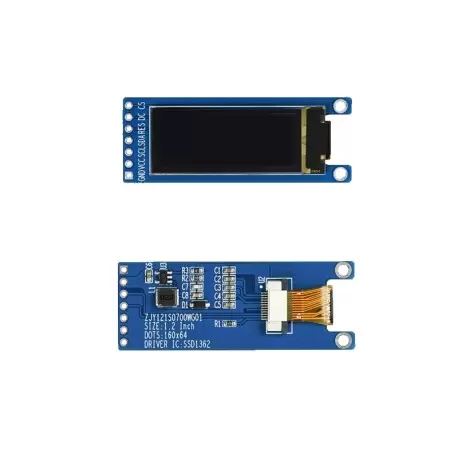 OLED 1.21 inch OLED Module 160x64 4- spi / ssd 1362-کویر الکترونیک OLED 1.21 inch OLED Module 160x64 4- spi / ssd 1362-کویر الکترونیک