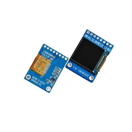 Module 0.85-inch TFT LCD display 128x128 resolution HD IPS GC9107-کویر الکترونیک Module 0.85-inch TFT LCD display 128x128 resolution HD IPS GC9107-کویر الکترونیک